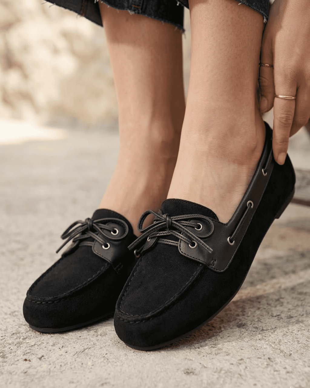 MOCASSINS À LACET TARA
