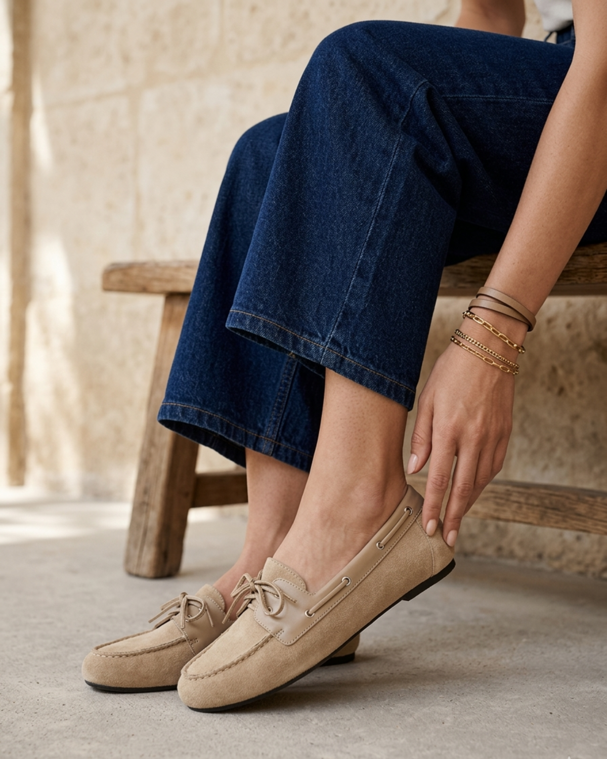 MOCASSINS À LACET TARA