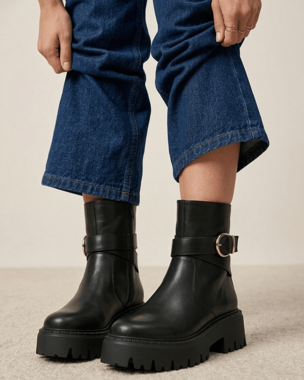 BOTTINES À BOUCLE ELINE