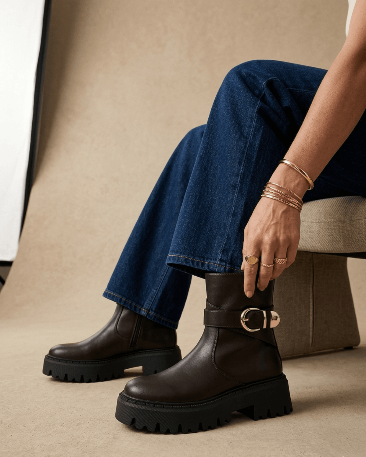 BOTTINES À BOUCLE ELINE