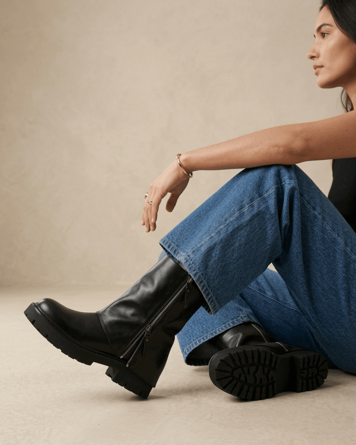 BOTTINES ZIP JADE