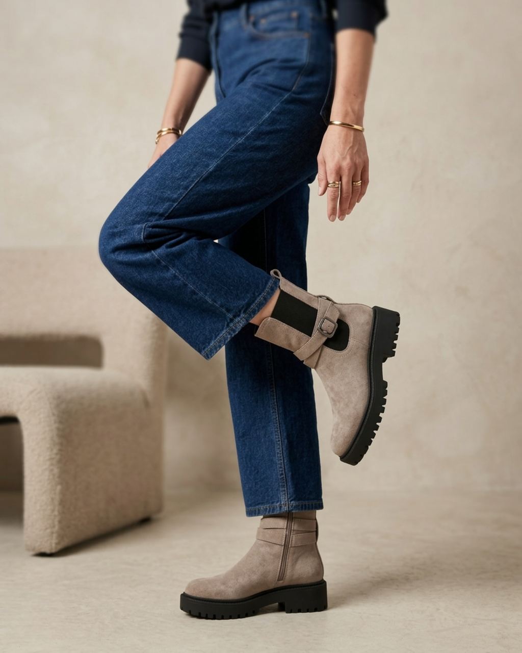 BOTTINES À BOUCLE SÉLÈNE