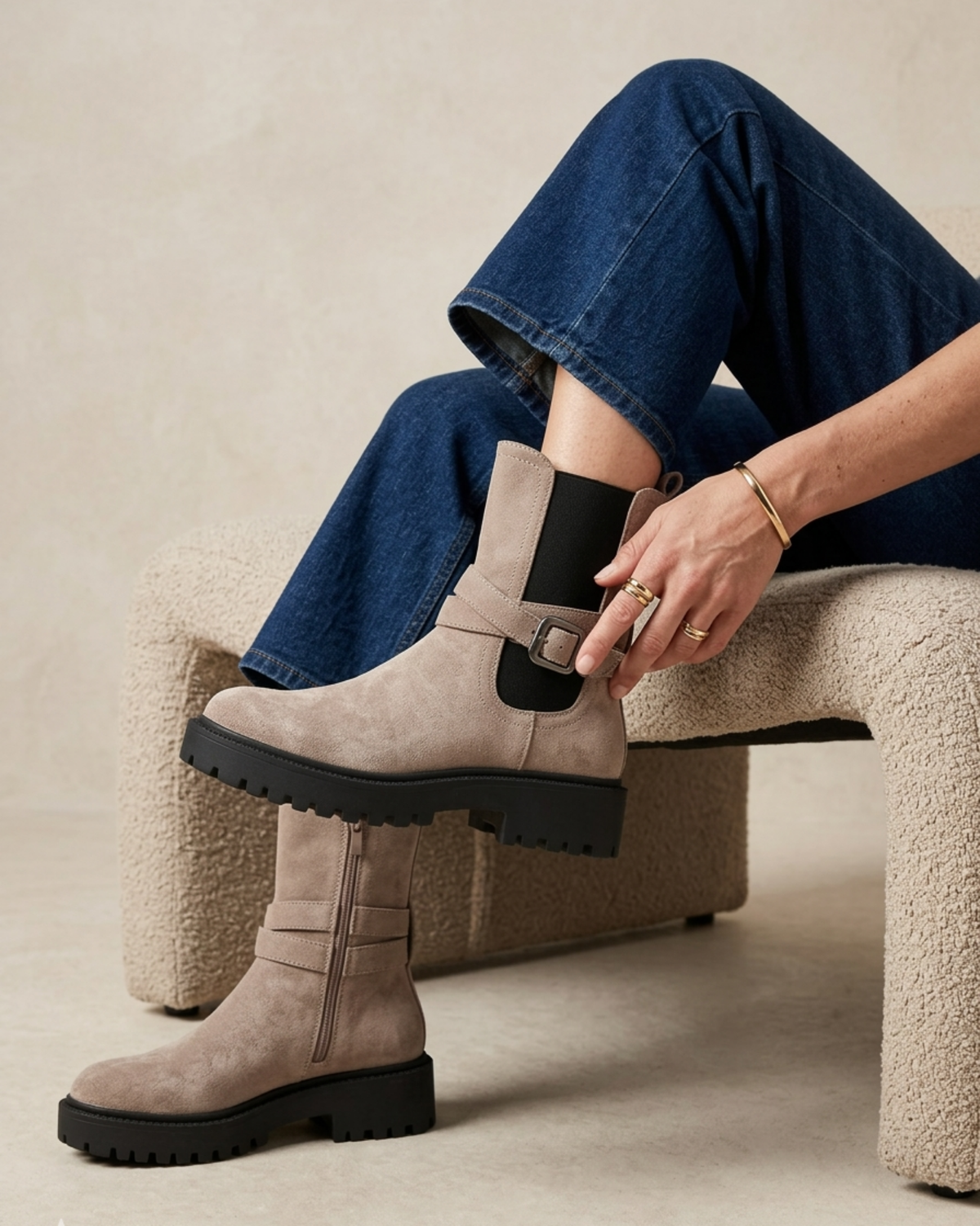 BOTTINES À BOUCLE SÉLÈNE