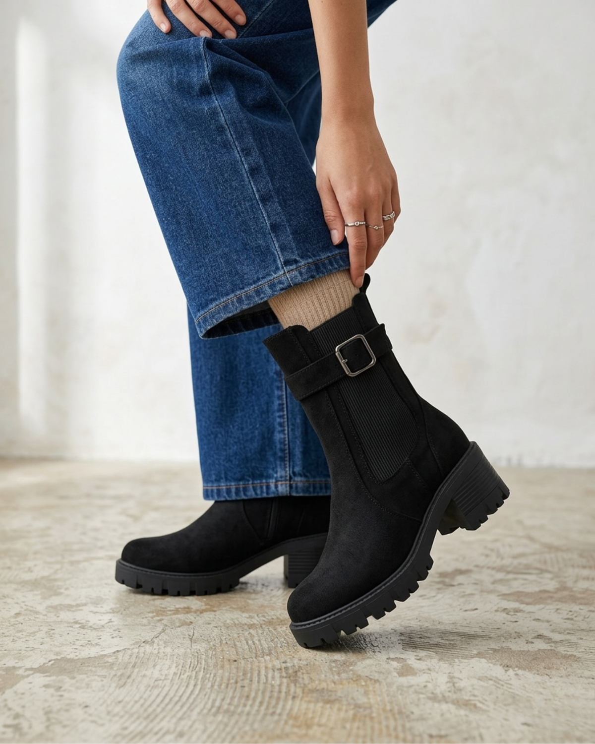 BOTTINES À BOUCLE EMMA