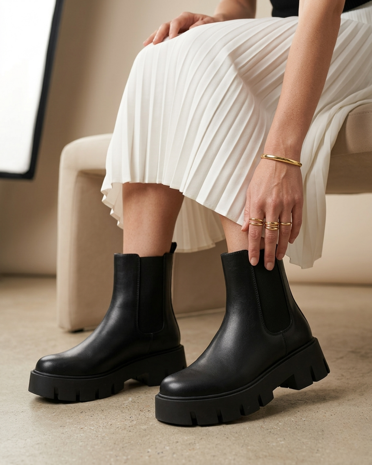 BOTTINES MATELASSÉES LYRA