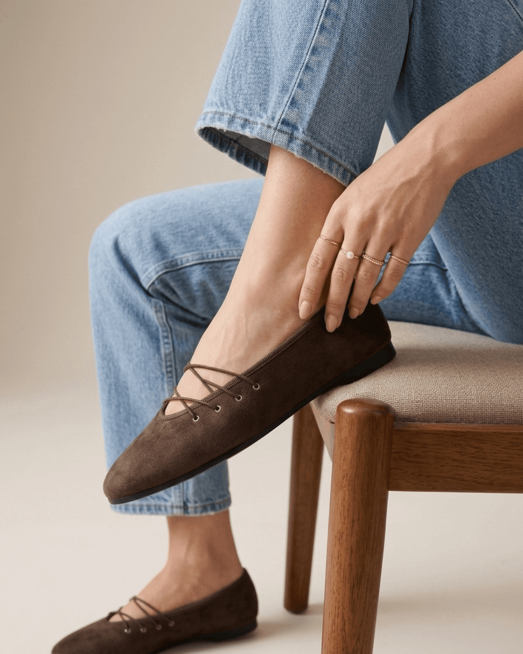 BALLERINES LACET EMILIA