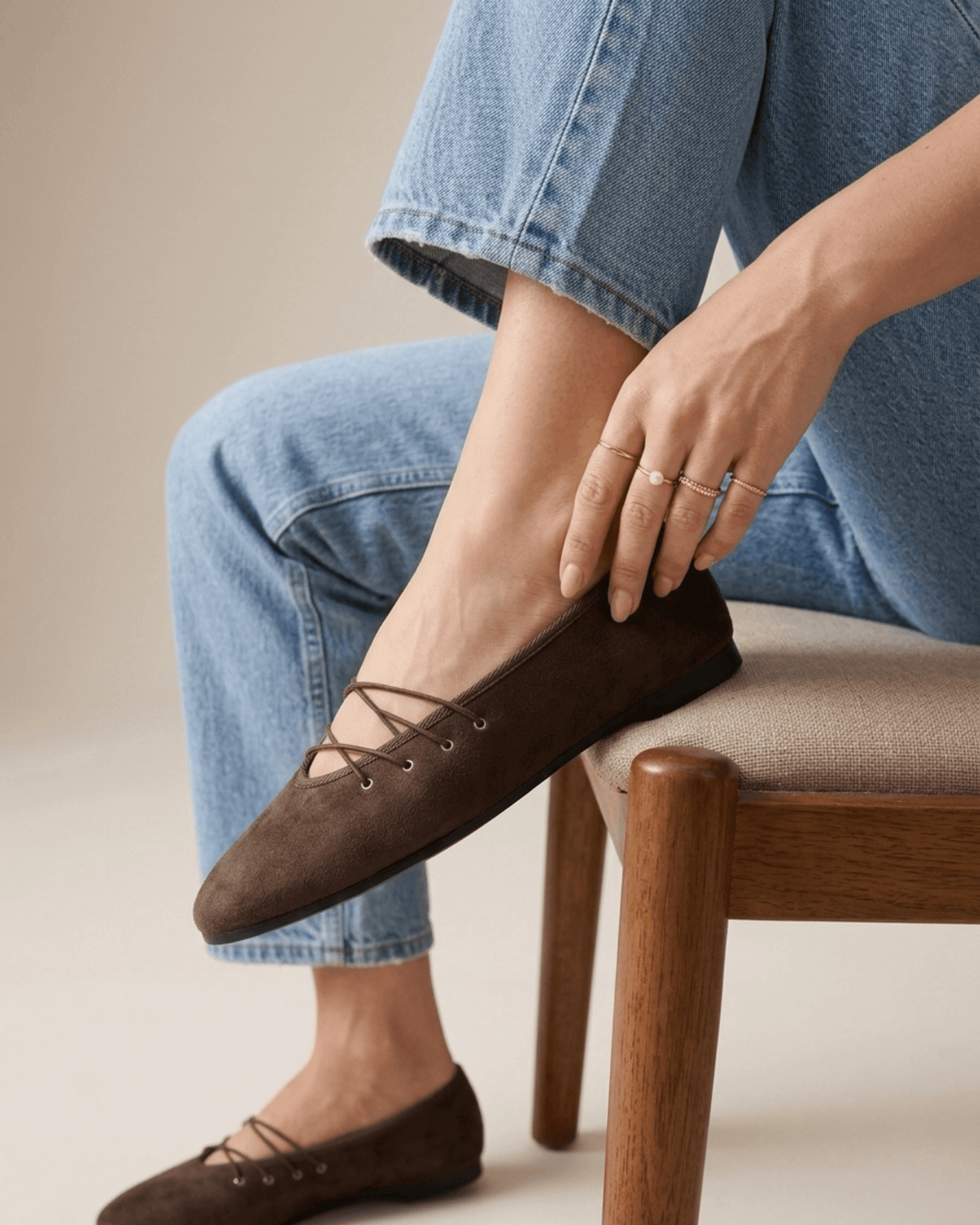 BALLERINES LACET EMILIA