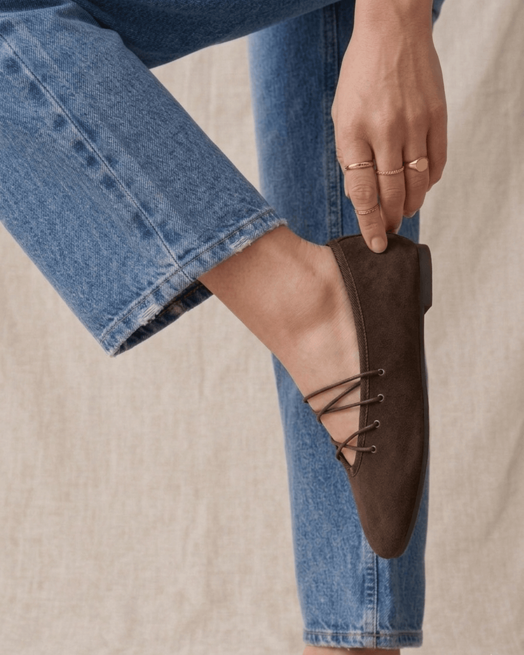 BALLERINES LACET EMILIA