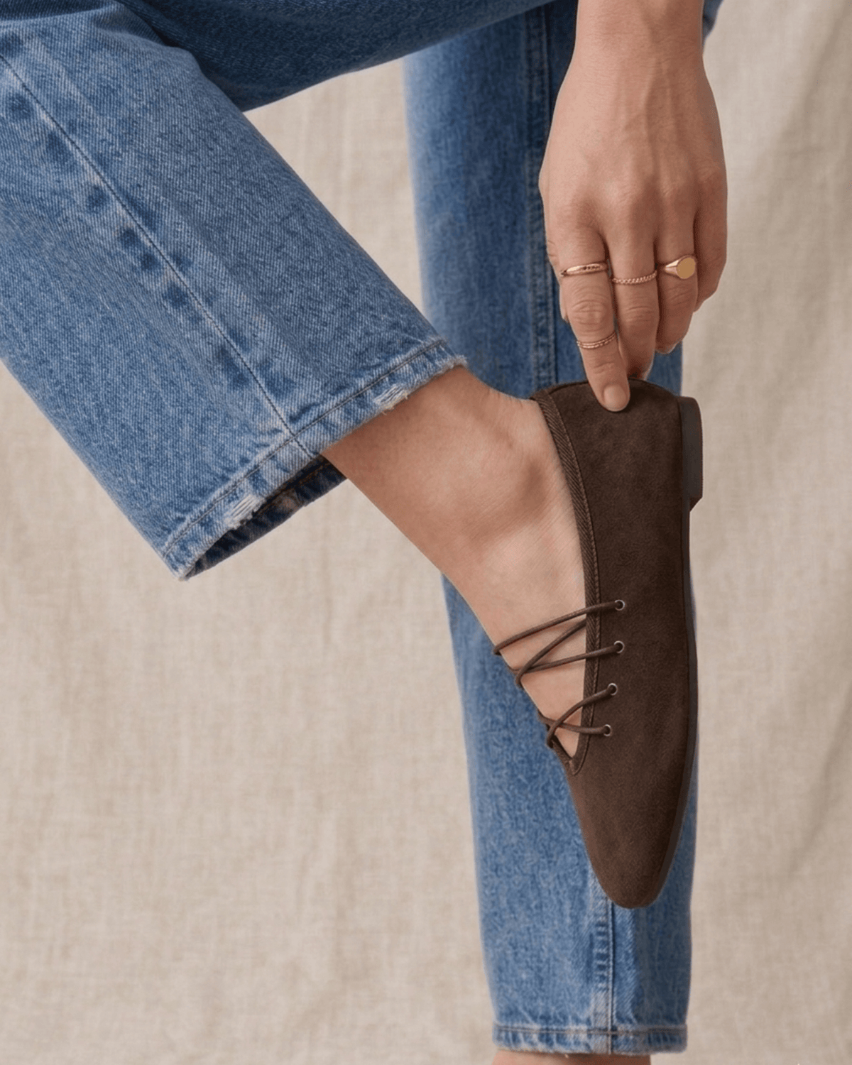 BALLERINES LACET EMILIA