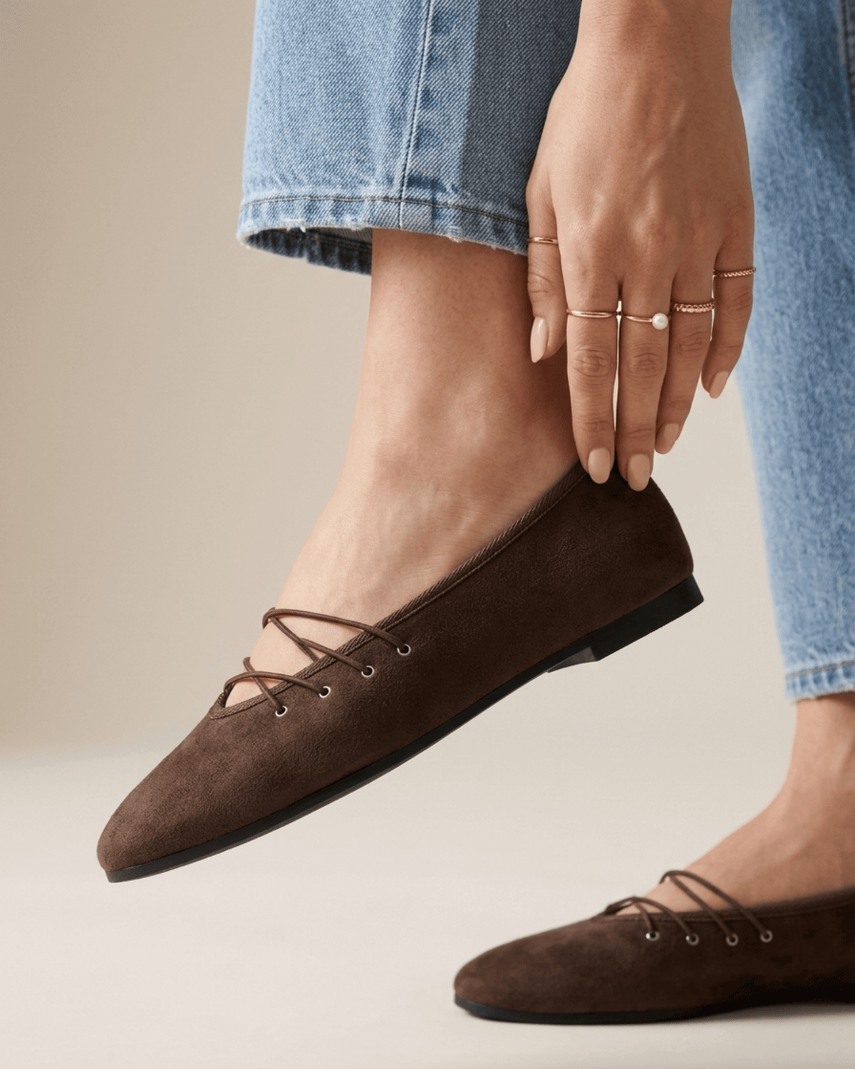 BALLERINES LACET EMILIA