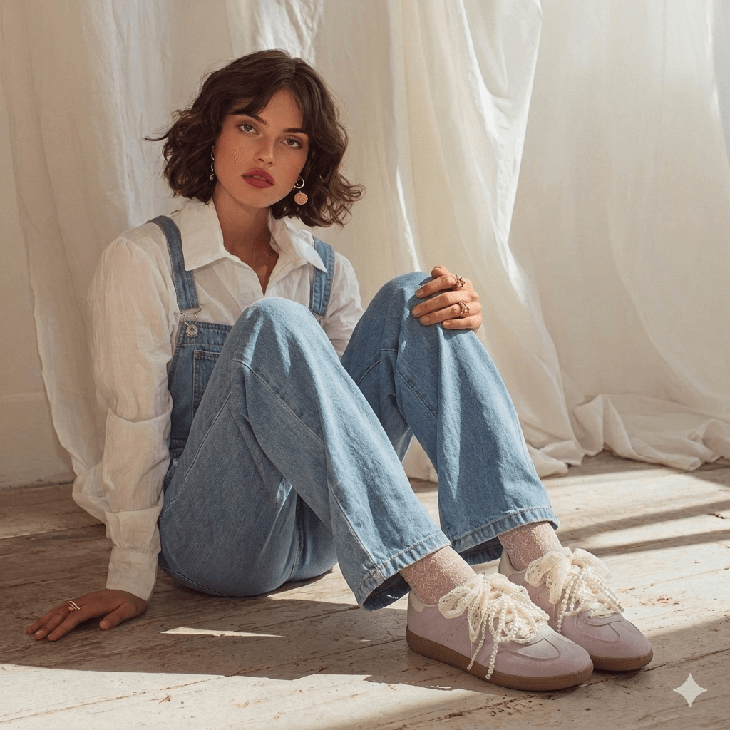 BASKETS RUBAN PERLES NINA
